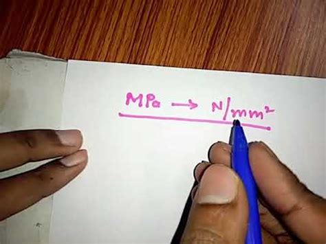 Convert N/mm² to MPa (N/mm² to Megapascal).